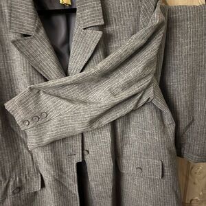 Gray Pinstripe Suit